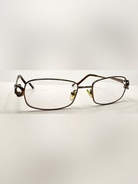 Splendor SP100as Brown Oval Metal Sunglasses Frames Only